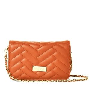 bebe Sophia Coral Quilted Crossbody Bag